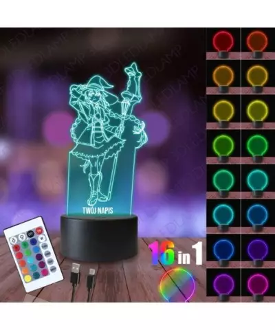 Lampka Nocna 3D LED LAMP Mushoku Tensei Czarodziejka