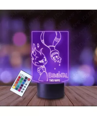 Lampka Nocna 3D LED LAMP Między Nami Żywiołami Elemental