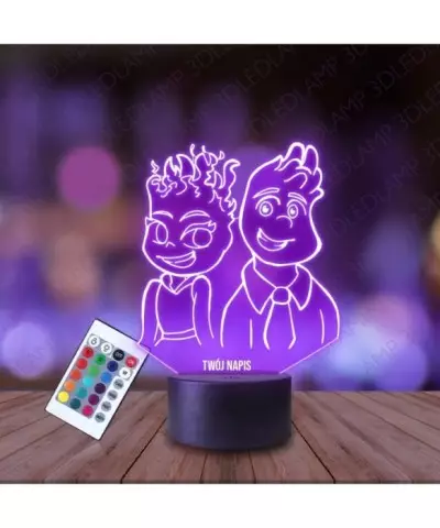 Lampka Nocna 3D LED LAMP Między Nami Żywiołami Postacie