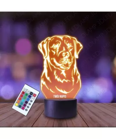 Lampka Nocna 3D LED LAMP Piesek Labrador Retriever