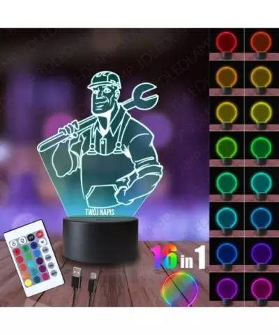 Lampka Nocna 3D LED LAMP Hydraulik