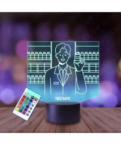 Lampka Nocna 3D LED LAMP Farmaceuta