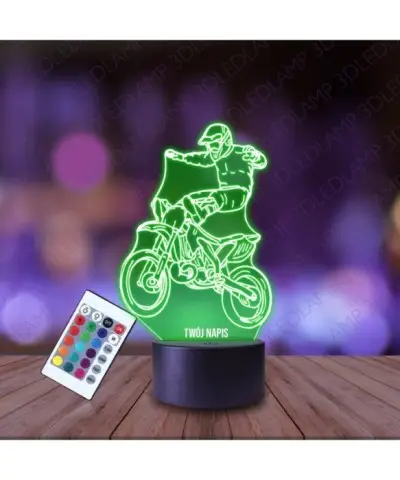 Lampka Nocna 3D LED LAMP Motor Kaskader
