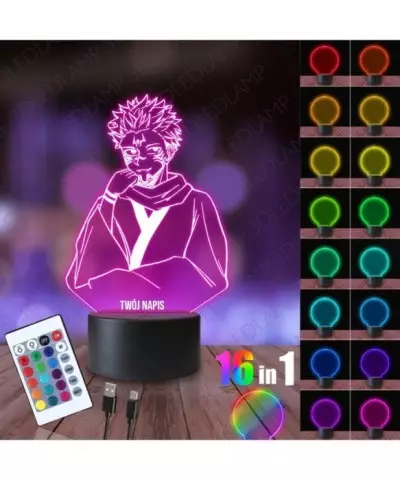 Lampka Nocna 3D LED LAMP Jujutsu Kaisen Zamyślony