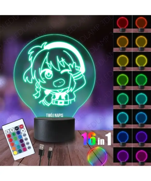 Lampka Nocna 3D LED LAMP Miyashita Ai High School Idol