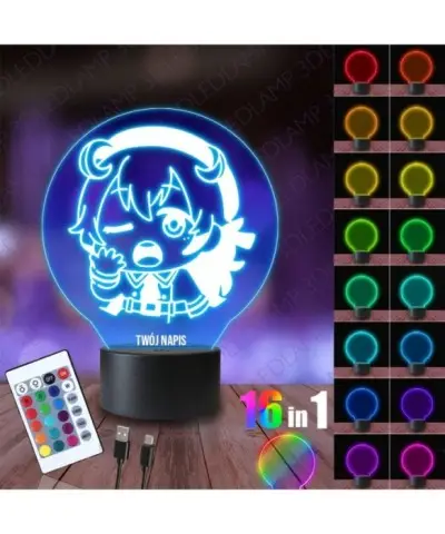 Lampka Nocna 3D LED LAMP Konoe Kanata High School Idol