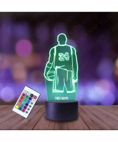 Lampka Nocna 3D LED LAMP Kobe Bryant 24 NBA