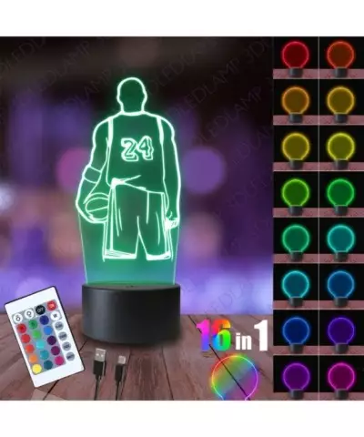 Lampka Nocna 3D LED LAMP Kobe Bryant 24 NBA