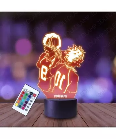 Lampka Nocna 3D LED LAMP Haikyuu Shoyo Hinata i Tobio