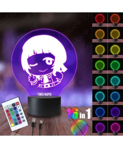 Lampka Nocna 3D LED LAMP Asaka Karin High School Idol