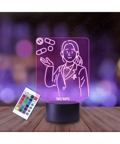 Lampka Nocna 3D LED LAMP Farmaceutka