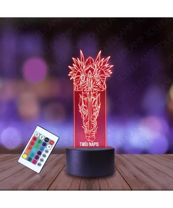 Lampka Nocna 3D LED LAMP Gra Diablo IV Inaurius