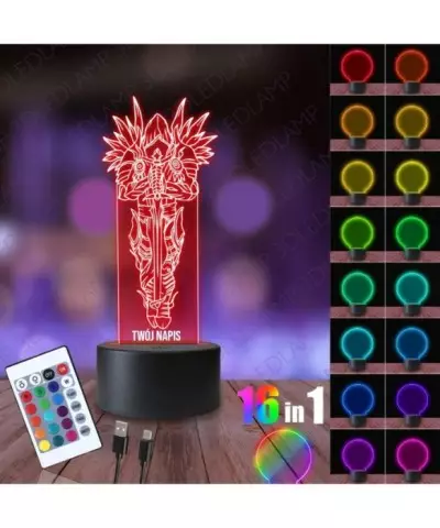 Lampka Nocna 3D LED LAMP Gra Diablo IV Inaurius