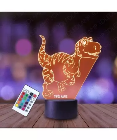 Lampka Nocna 3D LED LAMP Dinozaur Tyranozaur Rex
