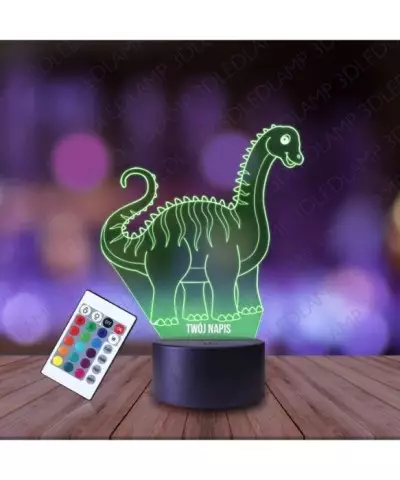 Lampka Nocna 3D LED LAMP Dinozaur Diplodok