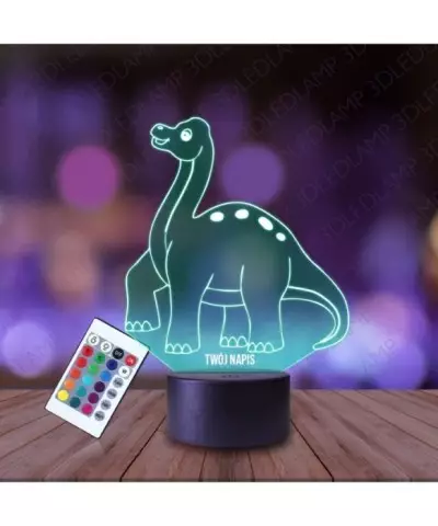 Lampka Nocna 3D LED LAMP Brachiozaur Dinozaur
