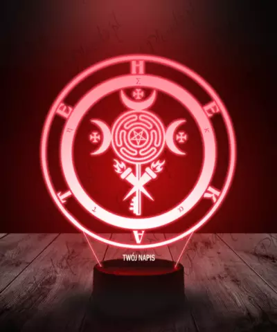 Lampka LED 3D Plexido Mitologia Hekate Znak - 1