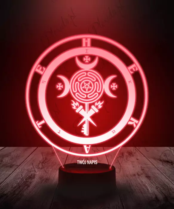 Lampka LED 3D Plexido Mitologia Hekate Znak - 1