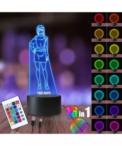 Lampka Nocna 3D LED LAMP Jujutsu Kaisen Shoko Leiri