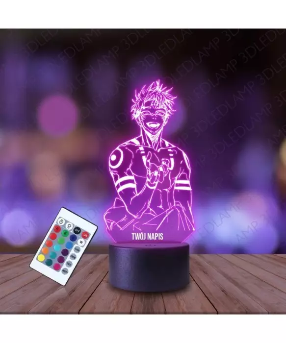 Lampka Nocna 3D LED LAMP Jujutsu Kaisen Yuji Itadori