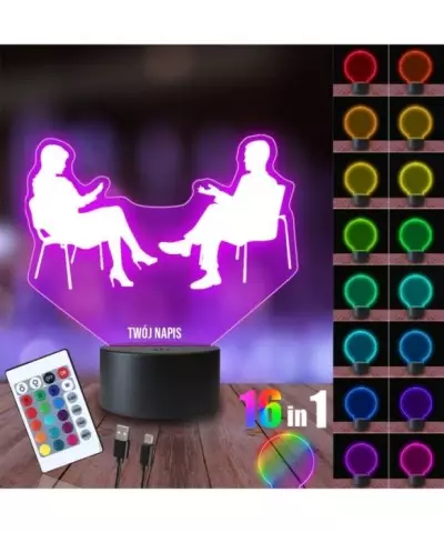 Lampka Nocna 3D LED LAMP Psycholog