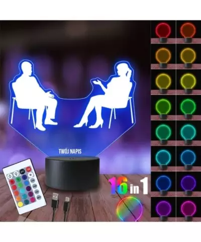 Lampka Nocna 3D LED LAMP Psycholożka