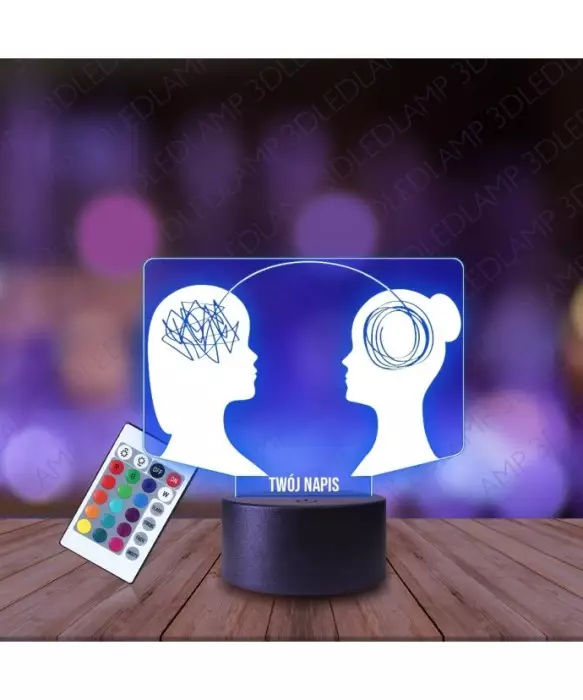 Lampka Nocna 3D LED LAMP Psychoterapia