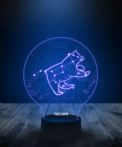 Lampka LED 3D Plexido Gwiazdy Wielka Niedźwiedzica