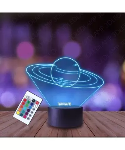 Lampka Nocna 3D LED LAMP Planeta Neptun Kosmos