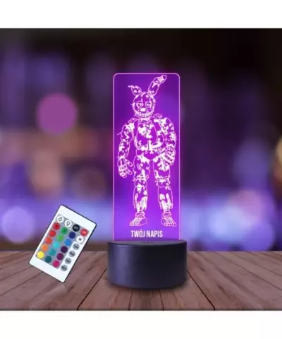 Lampka Nocna 3D LED LAMP Gra Fnaf Springtrap Postać