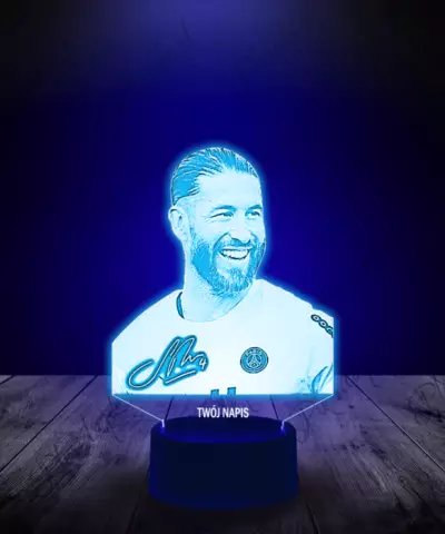 Lampka LED 3D Plexido Sergio Ramos Piłkarz