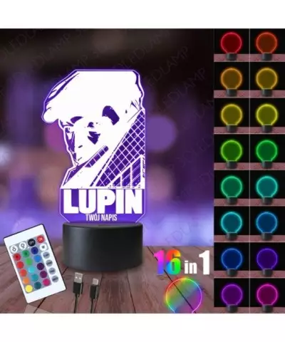 Lampka Nocna 3D LED LAMP Lupin Serial