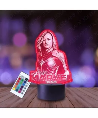 Lampka Nocna 3D LED LAMP Film Captain Marvel