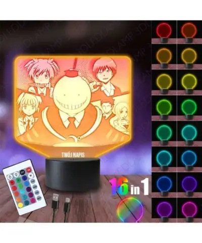 Lampka Nocna 3D LED LAMP Assassination Classroom