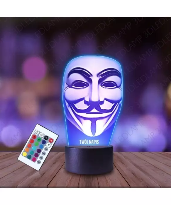 Lampka Nocna 3D LED LAMP Anonymous