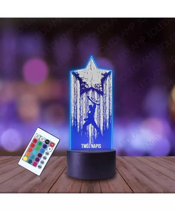 Lampka Nocna 3D LED LAMP Film Kapitan Ameryka