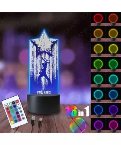 Lampka Nocna 3D LED LAMP Film Kapitan Ameryka