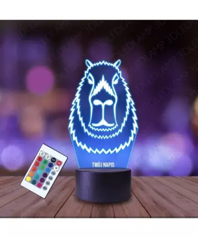 Lampka Nocna 3D LED LAMP Kapibara Pyszczek
