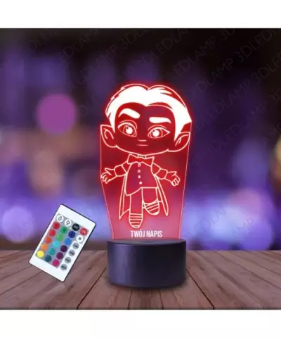 Lampka Nocna 3D LED LAMP Dzieciaki Straszaki Dracula