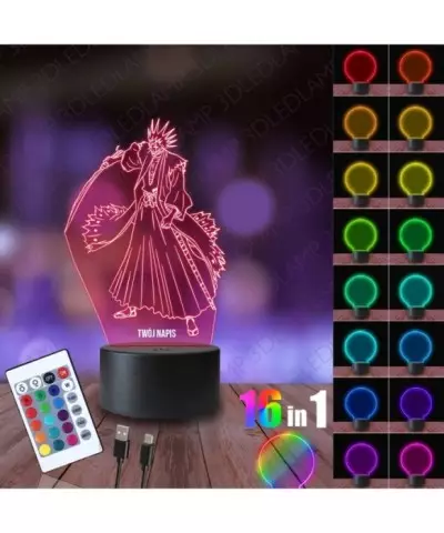 Lampka Nocna 3D LED LAMP Amazing Zaraki Kenpachi Bleach