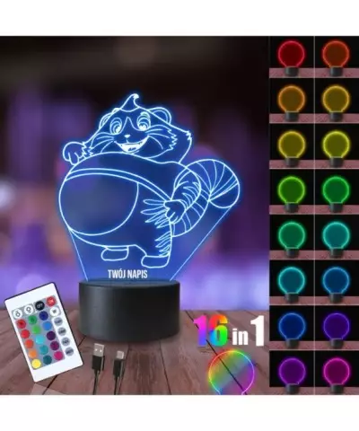 Lampka Nocna 3D LED LAMP Bajka 44 Koty Polpetta