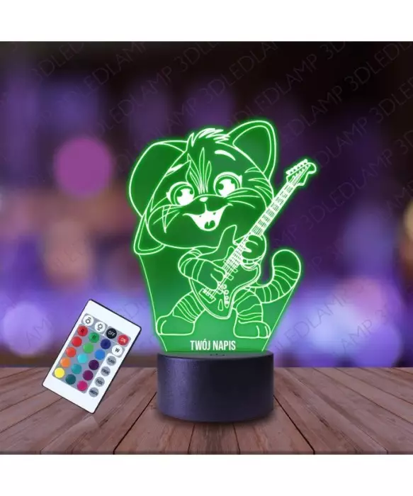 Lampka Nocna 3D LED LAMP Bajka 44 Koty Lampo