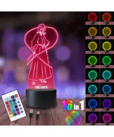 Lampka Nocna 3D LED LAMP Awesome Rukia Kuchiki Bleach