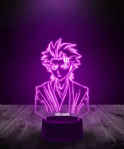 Lampka LED 3D Plexido Angry Toshiro Bleach