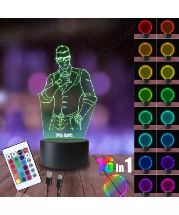 Lampka Nocna 3D LED LAMP Gra Valorant Chamber