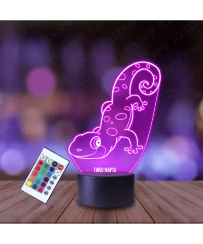 Lampka Nocna 3D LED LAMP Jaszczurka