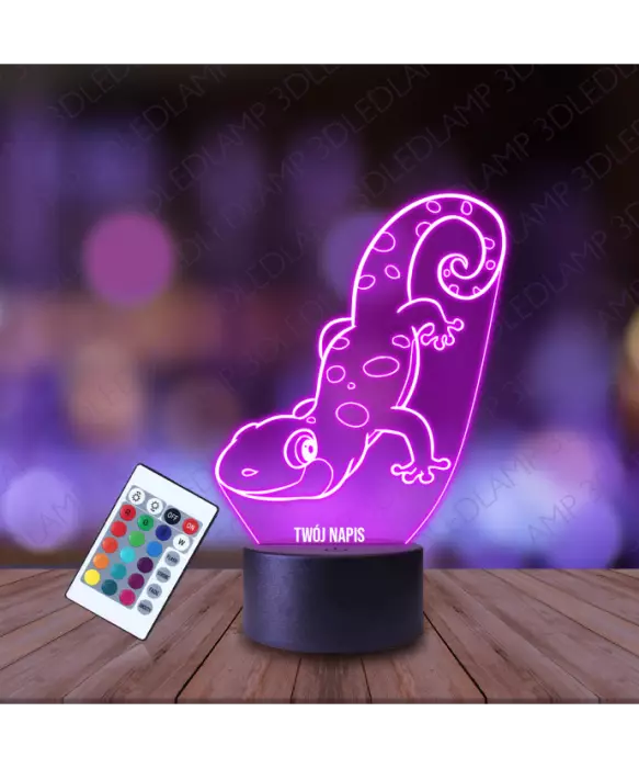 Lampka Nocna 3D LED LAMP Jaszczurka