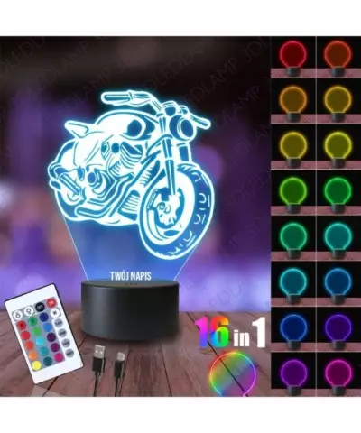 Lampka Nocna 3D LED LAMP Motogp Motor