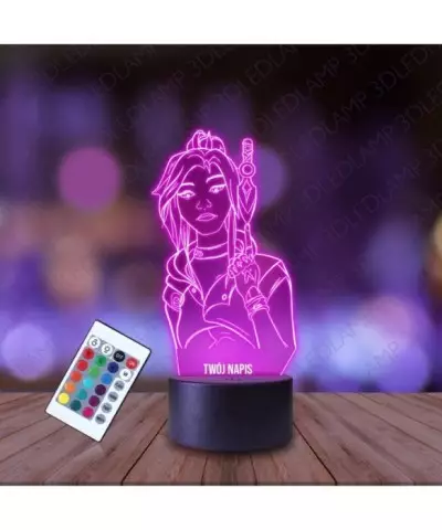 Lampka Nocna 3D LED LAMP Gra Valorant Jett