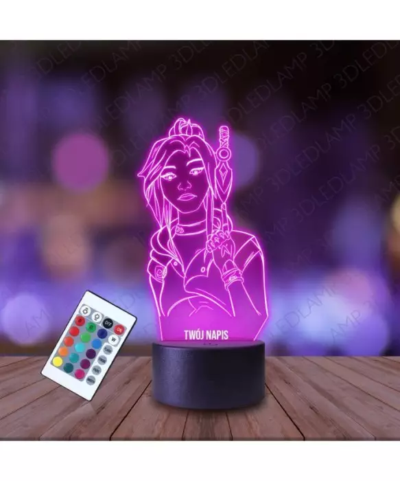 Lampka Nocna 3D LED LAMP Gra Valorant Jett